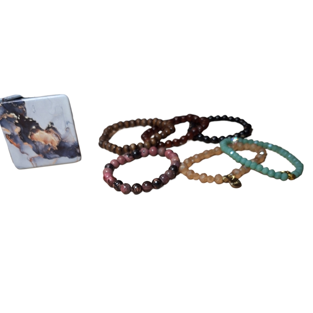Colorful Beaded Bracelets Set - Picture 3 of 3
